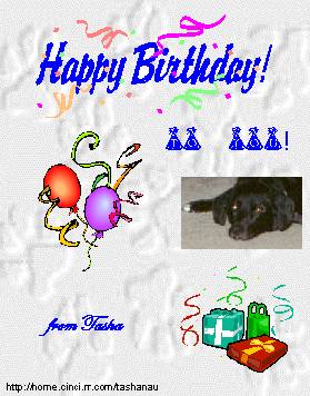 Happy Birthday from 
Tasha