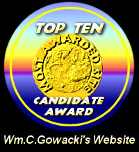 Top Ten Candidate Award / WM.C. Gowacki's Website